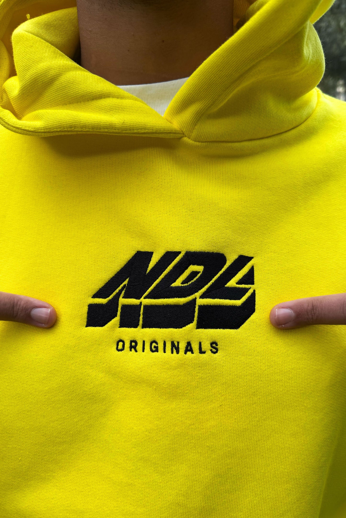 NDL Oversized Hoodie Yellow/Black
